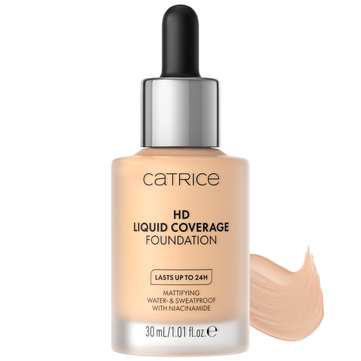 Catrice HD Liquid Coverage Foundation - 30 ml, Ivory Beige, Matte, Longlasting
