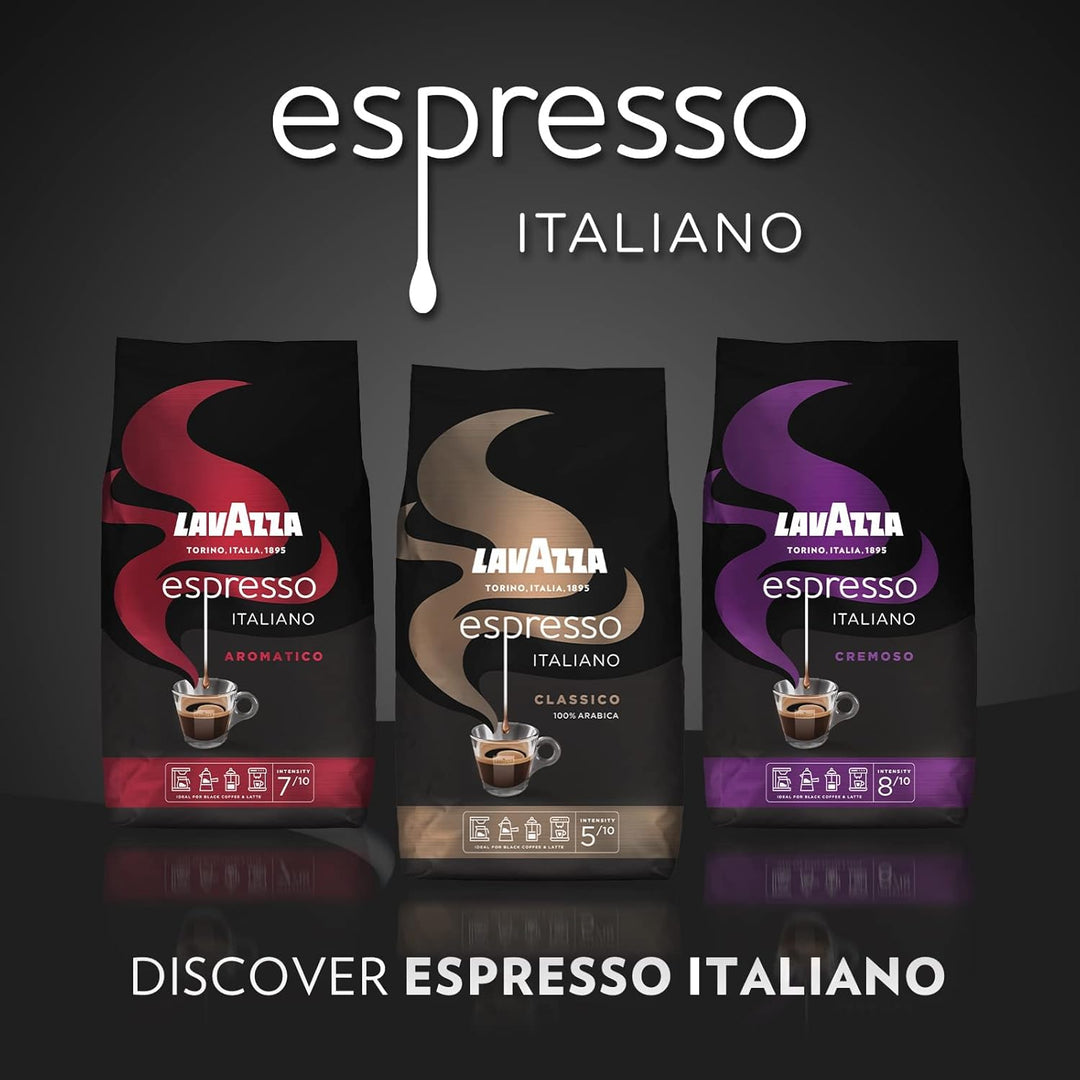 Lavazza Espresso Cremoso - 1kg Pack of 100% Arabica Medium Roast Whole Coffee Beans