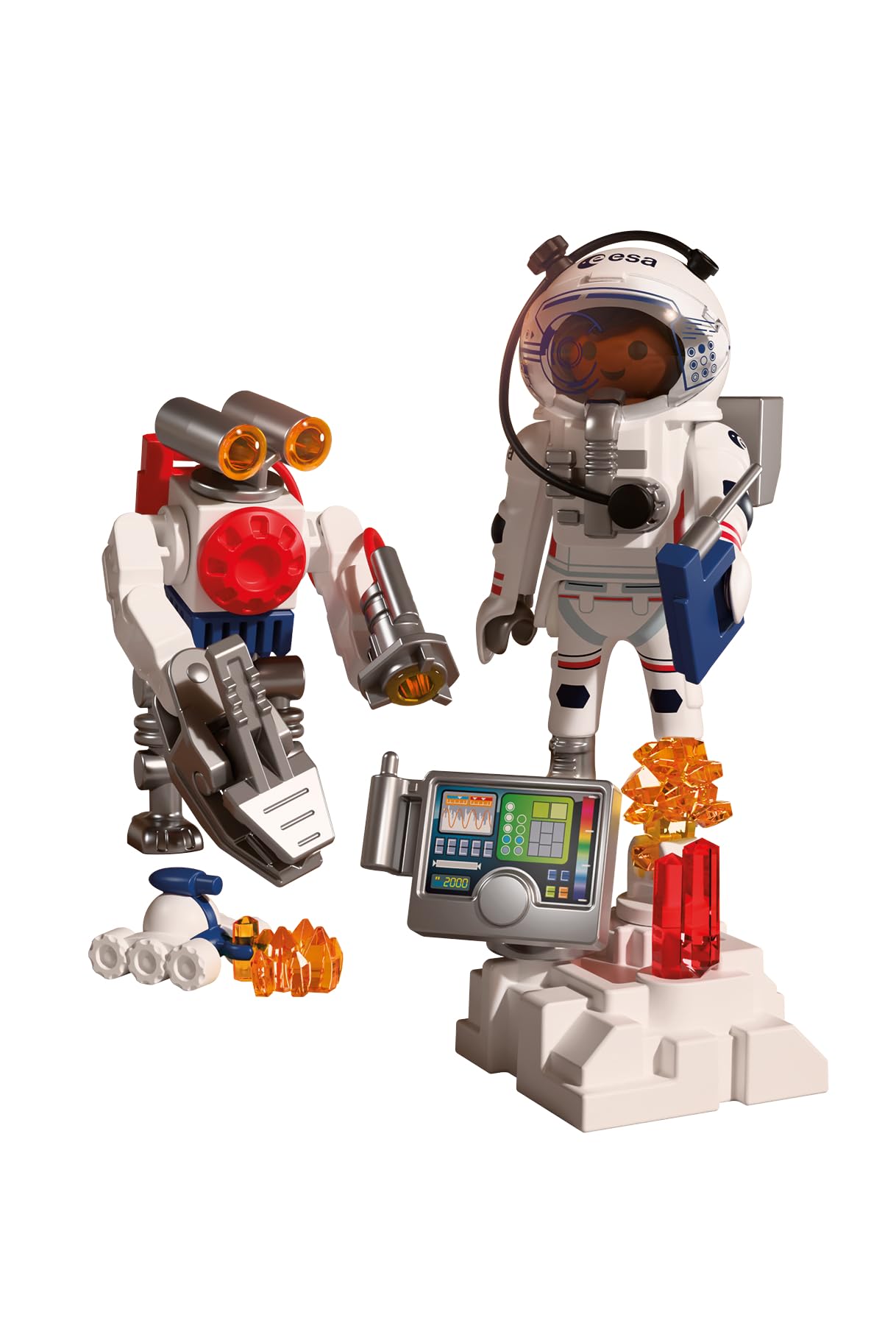 Playmobil Space ESA: Astronaut with Robot Playset | Mars Crawler | Ages 4+ | Model 72014 4