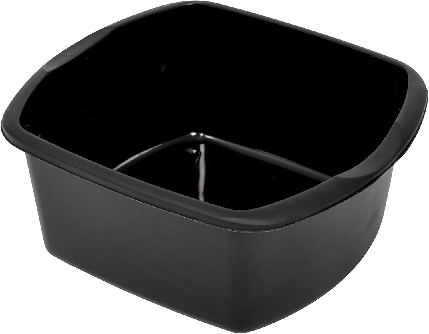 Addis - 8 Litre Small Rectangular Plastic Washing Up Bowl, Black 1