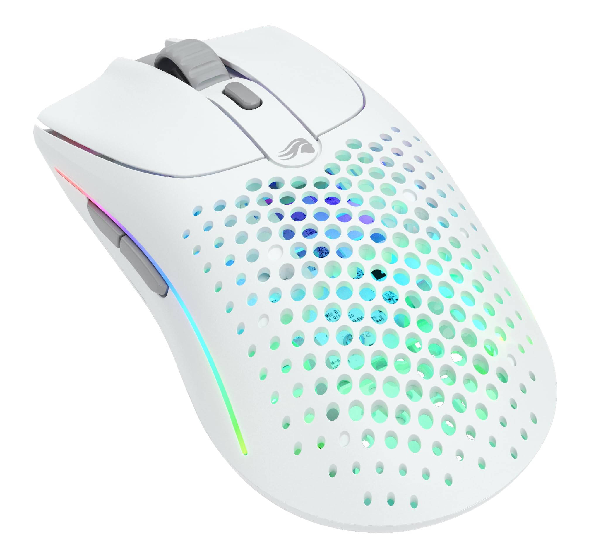 GLORIOUS Model O 2 Wireless Gaming Mouse - 68g Superlight, 26K BAMF 2.0 Sensor, RGB, Ambidextrous, 6 Buttons, Matte White 1