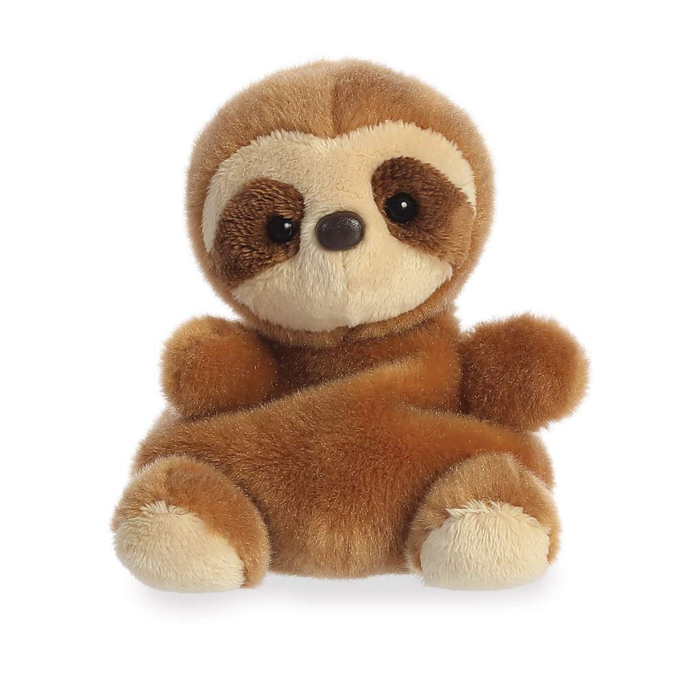 AURORA Palm Pals Slomo Sloth Soft Toy | Bean-Filled | 10 cm Size | Brown