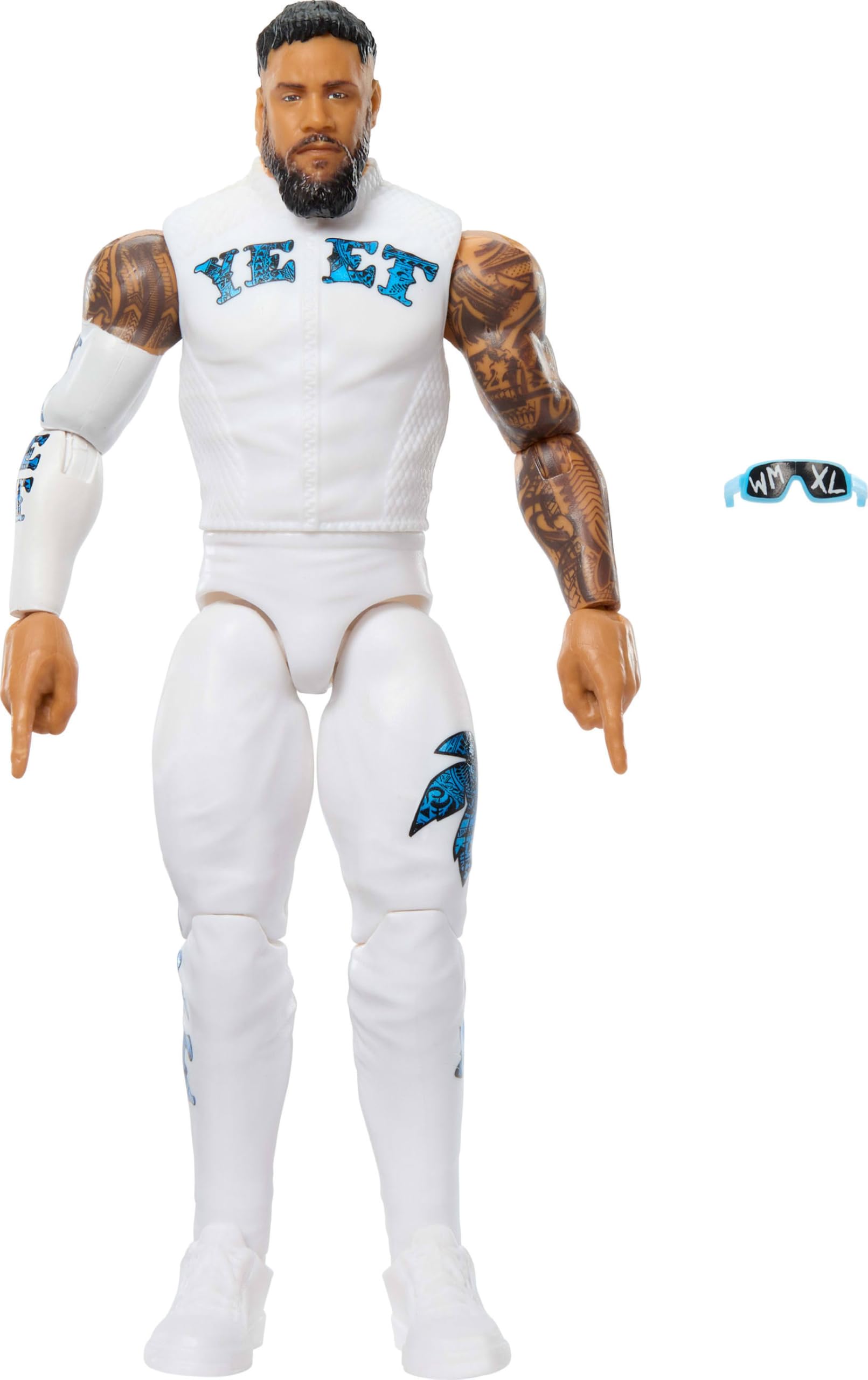 WWE Jey Uso Action Figure - Main Event Series #161 | 6-inch Scale | TrueFX Face