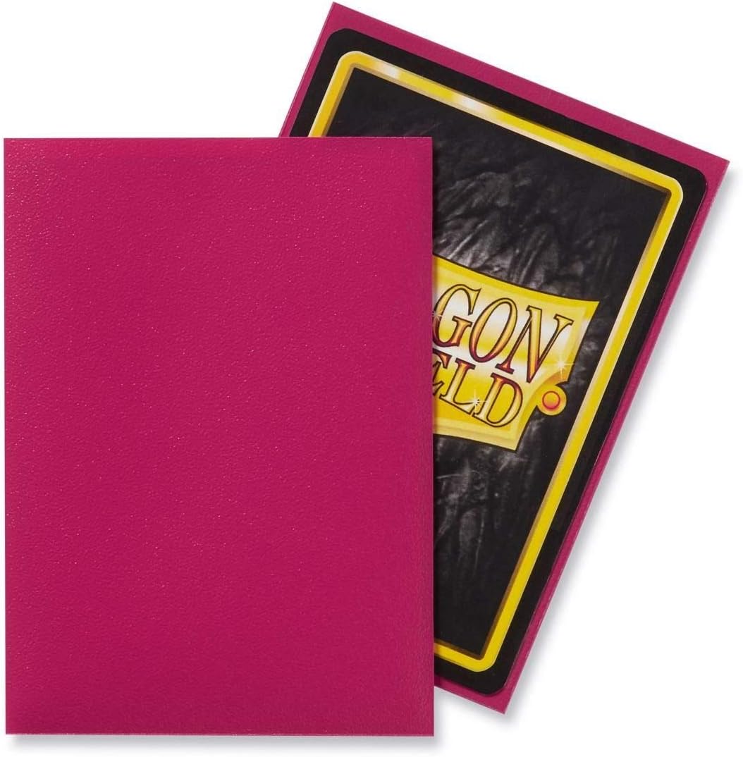 Dragon Shield Matte Standard Size Sleeves 100pk - Magenta, Multicoloured 2