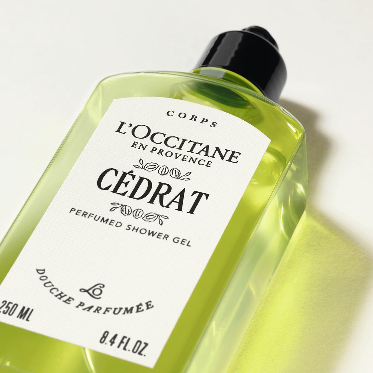 L'OCCITANE Cédrat Shower Gel - Energising Citrus & Cedarwood Body Wash, 250ml