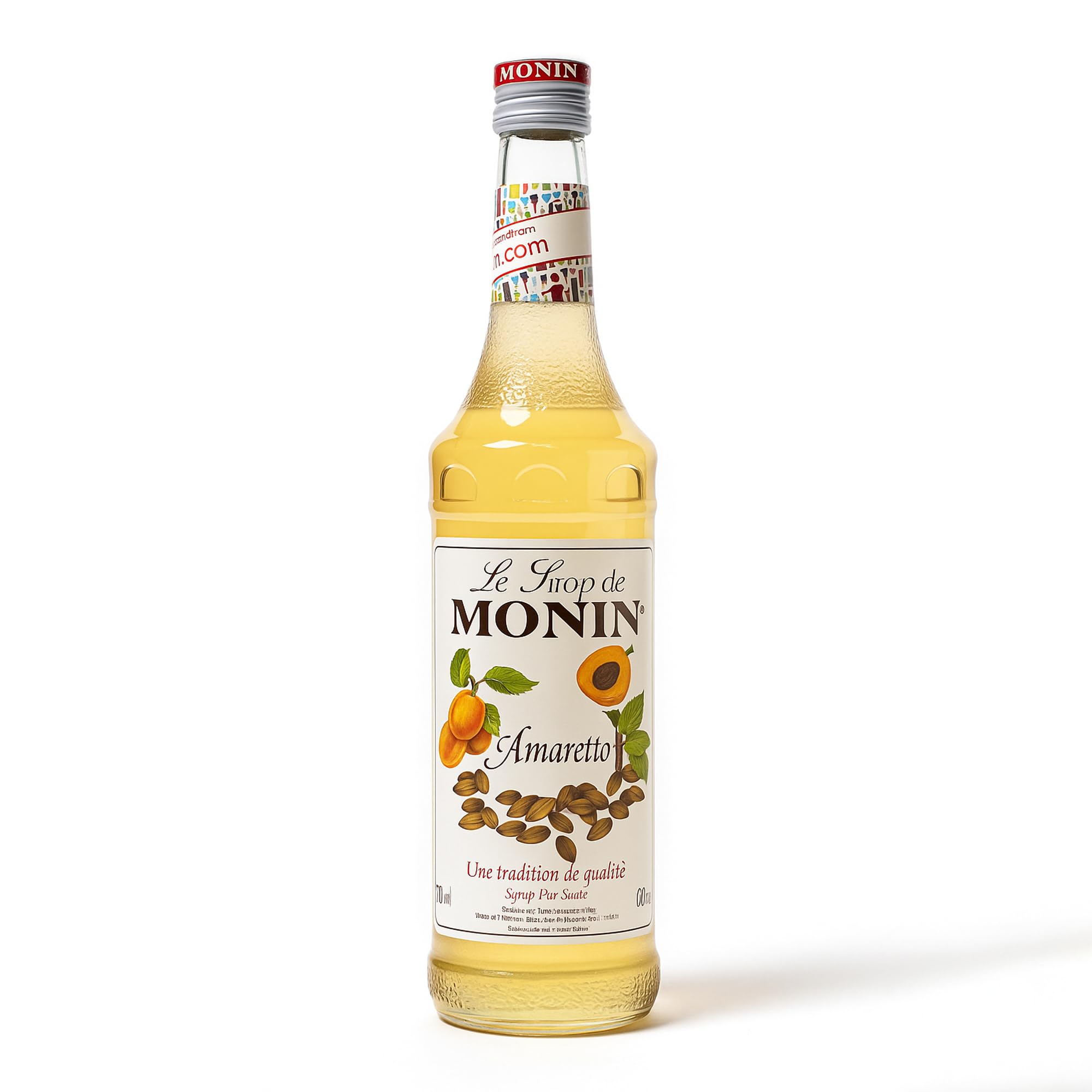 Monin Premium Amaretto Syrup - Alcohol-Free Flavor for Coffee & Cocktails | 700ml
