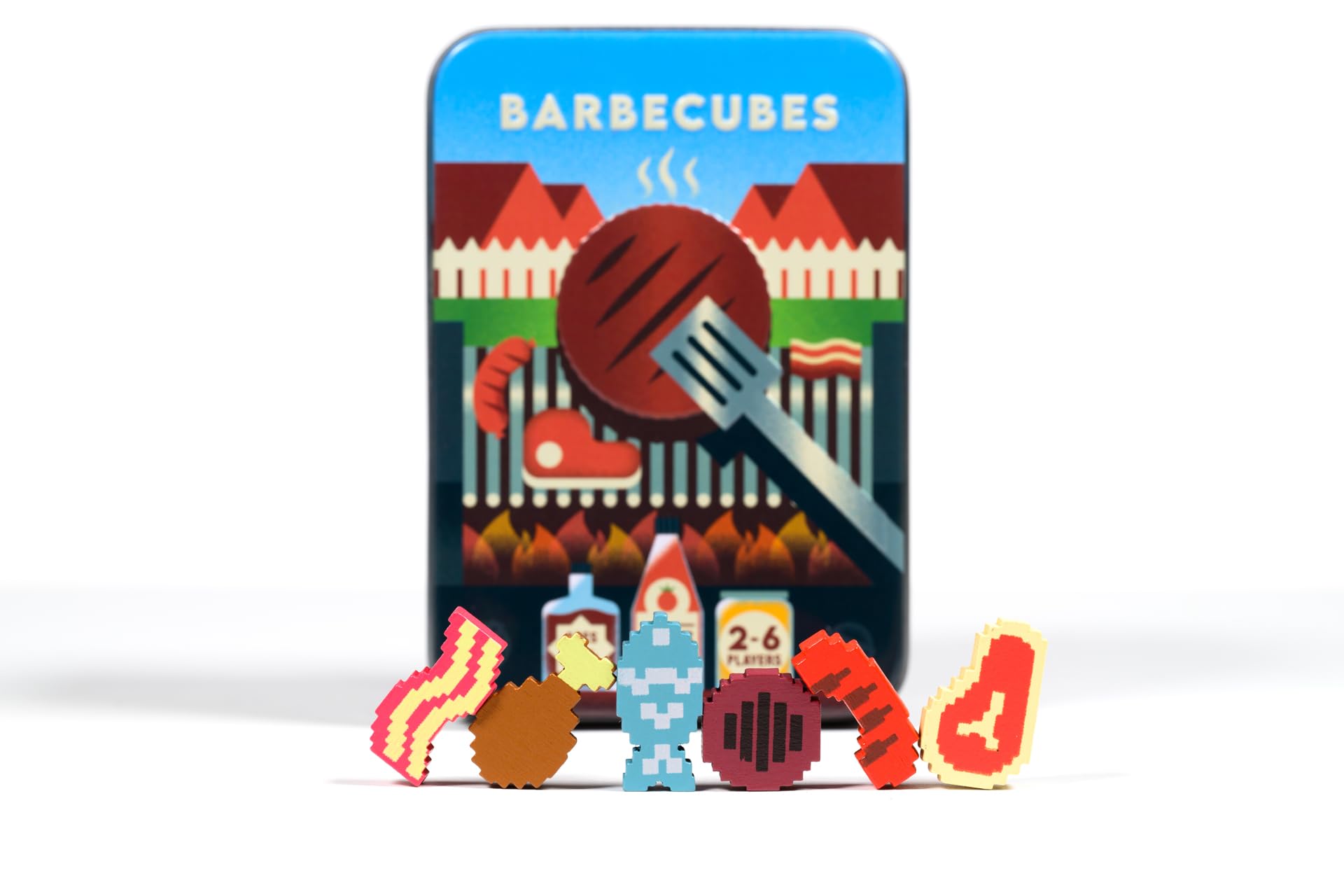 Alley Cat Games Barbecubes - Meat Edition | Dexterity Stacking Game | Ages 8+ 9