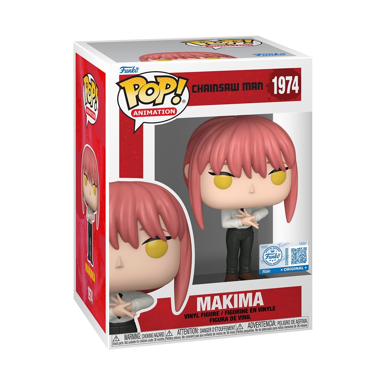 Funko Pop! Animation: Chainsaw Man - Makima (Hands) Vinyl Figure | 3.75 Inches | Multicolor