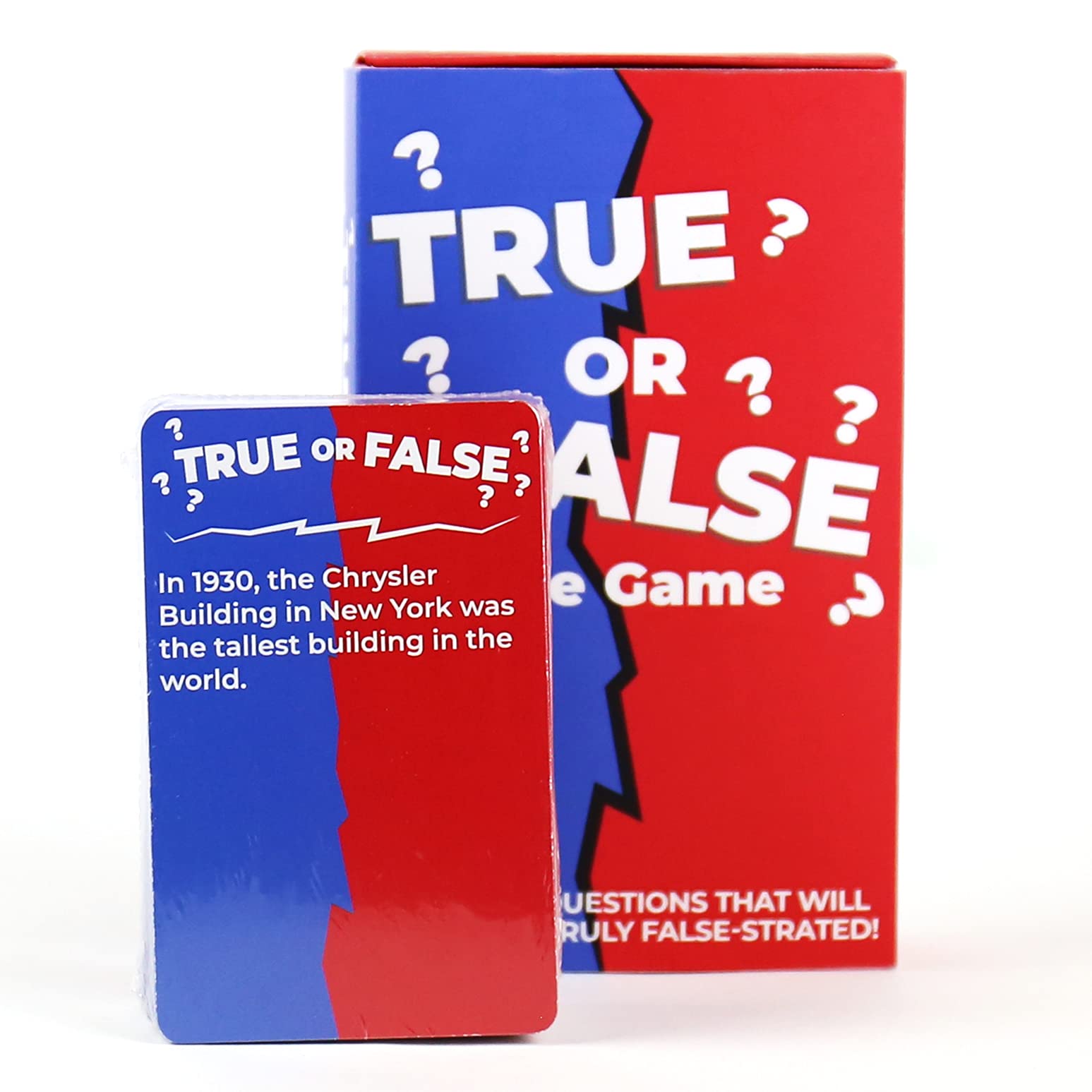 Gift Republic True Or False Trivia Card Game - 100 Tricky Questions | Unisex Adult | Multicoloured