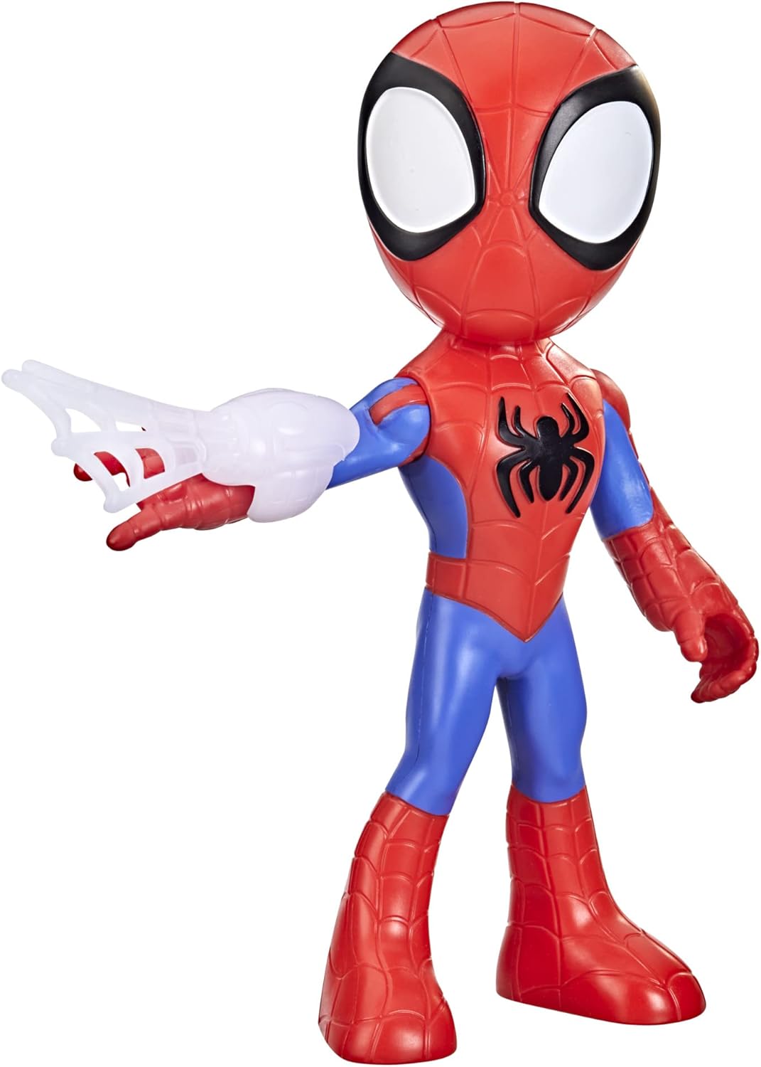 Marvel Spidey and His Amazing Friends Supersized Spidey Action Figure - 22.5 cm Poseable Figure with Web Accessory, Ages 3+ 1