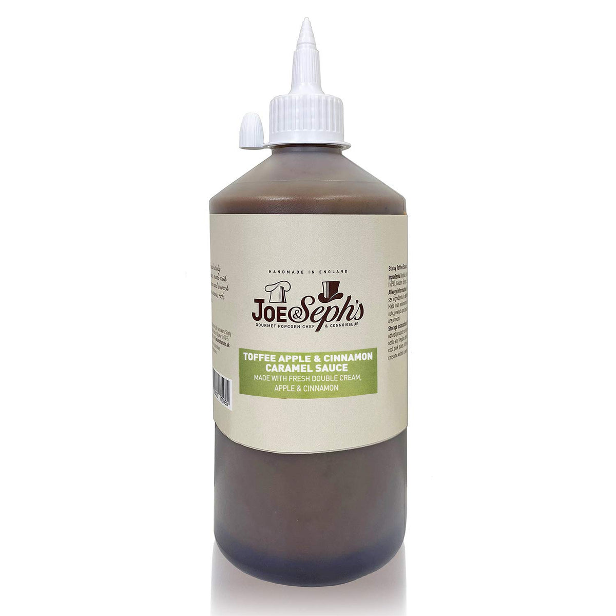 Joe & Seph's Toffee Apple & Cinnamon Caramel Sauce - 1kg Bottle
