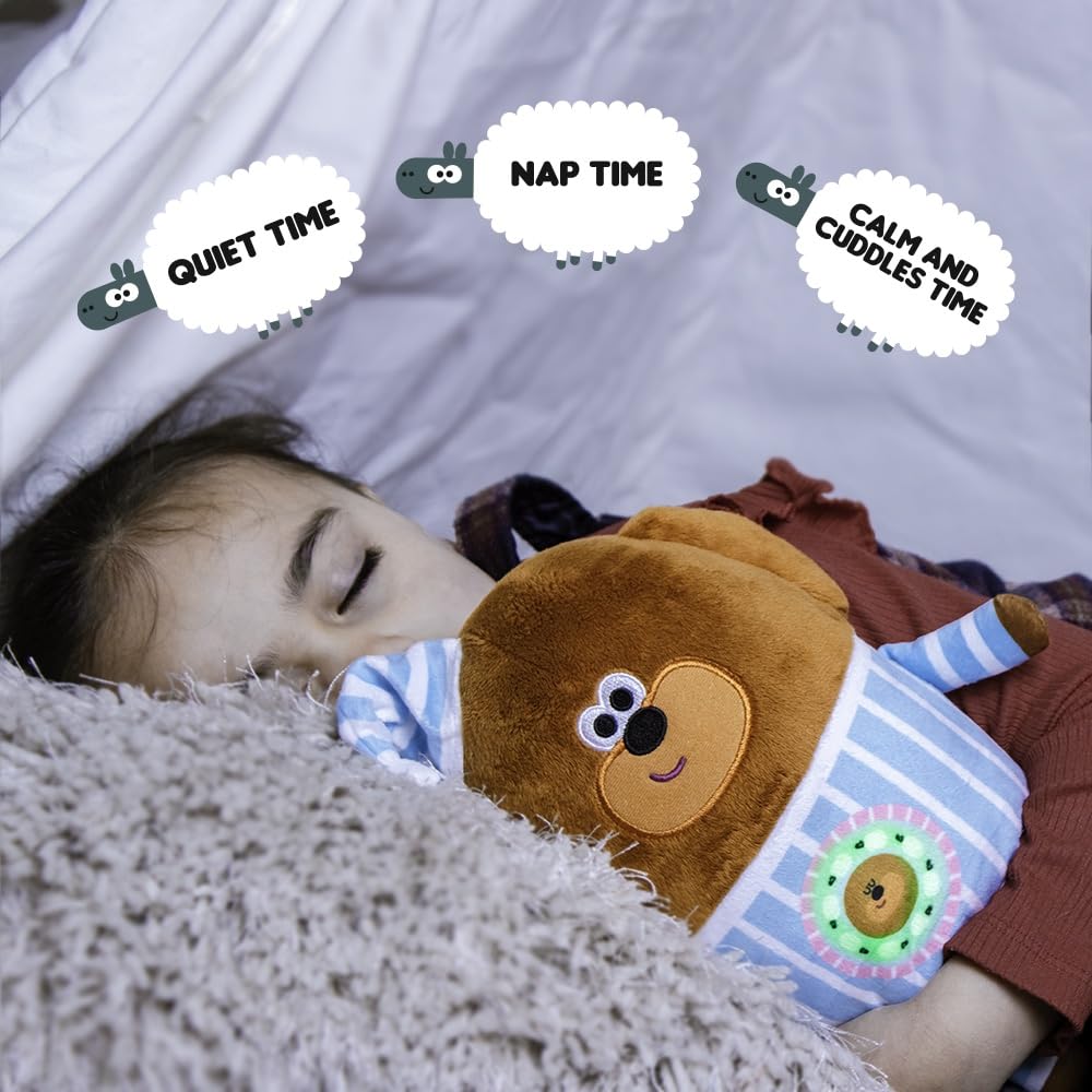 Hey Duggee Sleepy Time Teddy Bear with Soothing Lullaby Song and Lights | Pink | Model 2195 5