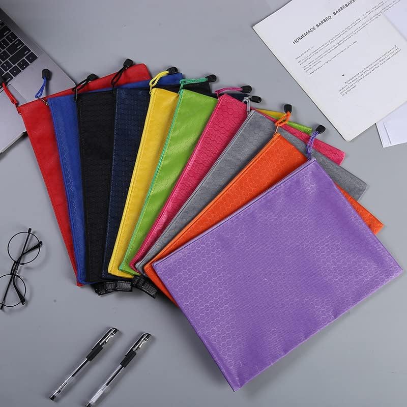 SOUJOY Zipper Pencil Pouches - 36 Pieces, Multicolor PVC, Waterproof | 22.8x12cm 8