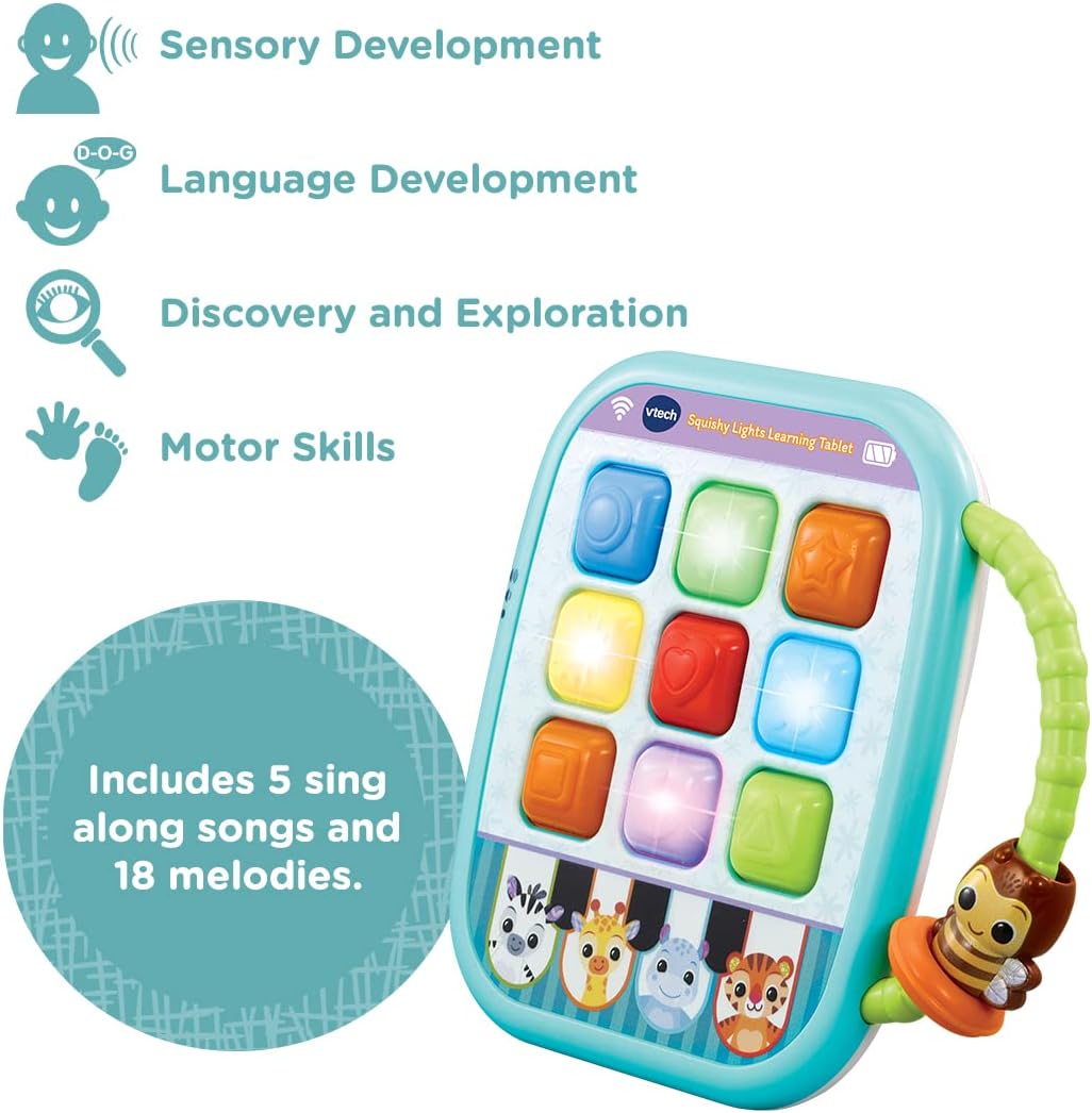 VTech Baby Squishy Lights Learning Tablet - Interactive Sensory Toy for 6 Months+ 2
