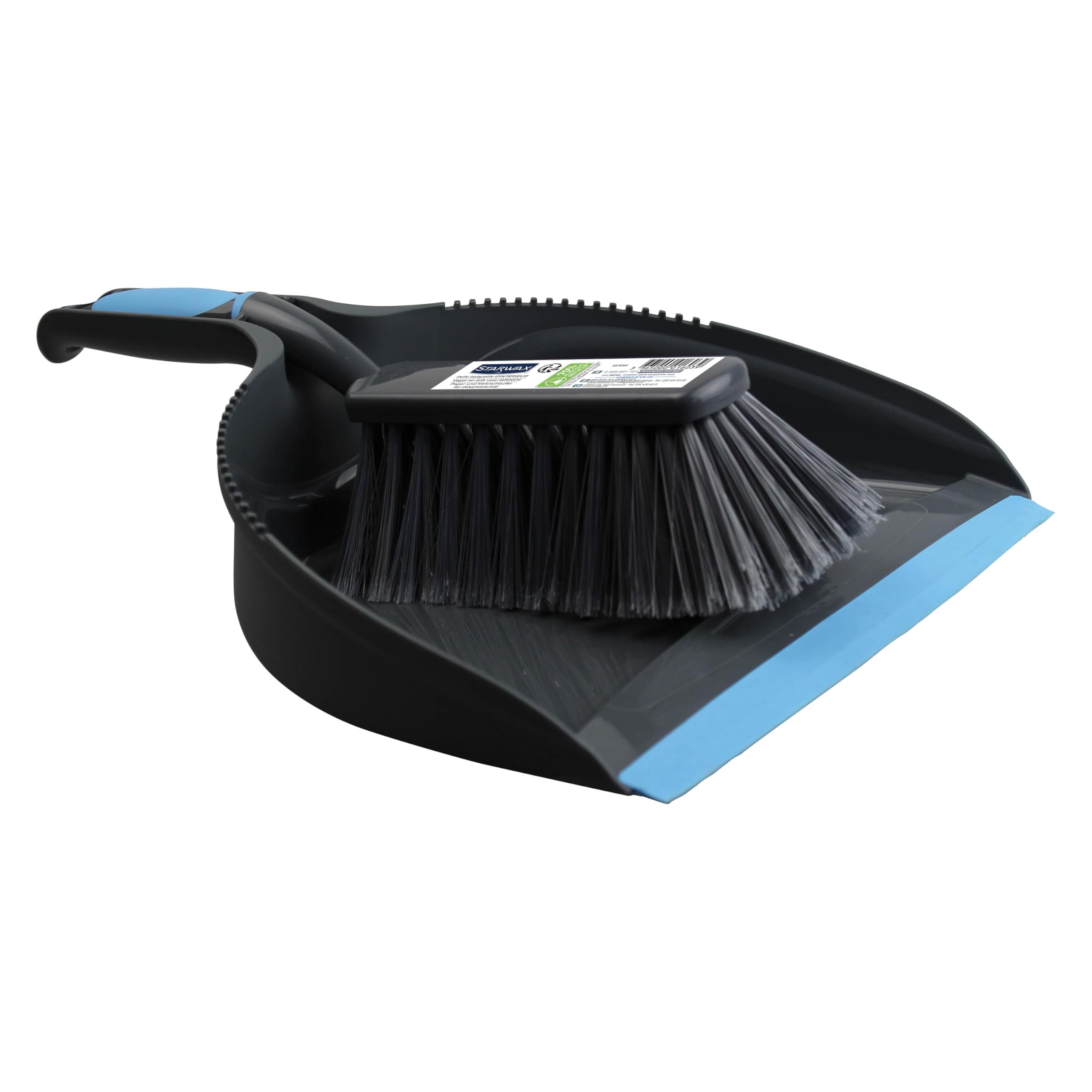 STARWAX Dustpan and Brush Set - Serrated Edges for Small Cleanup Jobs | 33cm Length 1