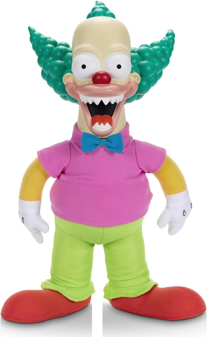 THE SIMPSONS Talking Krusty Doll Plush by Jakks Pacific - Pull-String Phrases & 16" Tall Collectible