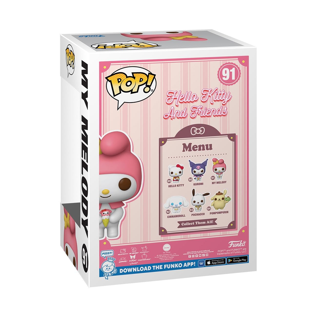 Funko Sanrio My Melody Chibi Character Figure - 3.75 in Vinyl | Pastel 4