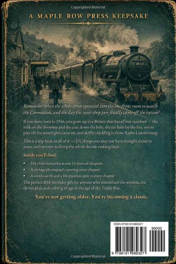 Maple Row Press 101 Things Only People Born in 1946 Remember: Trivia Book - Paperback, 120 Pages