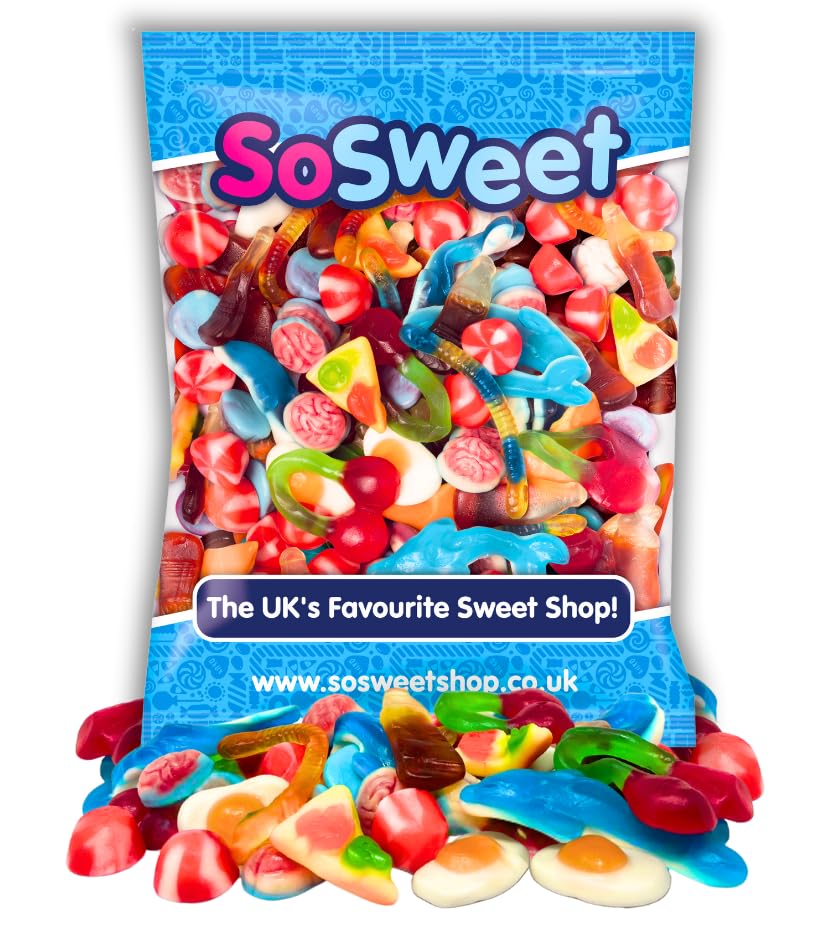 SoSweet Jelly Sweet Mix - 1kg Bulk Bag of Classic Chewy Sweets | Vidal Quality 1