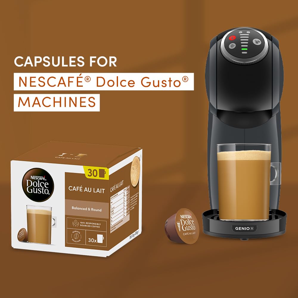 Nescafé Dolce Gusto Café Au Lait Coffee Pods - 90 Servings (3 Packs of 30) | Medium Roast 2