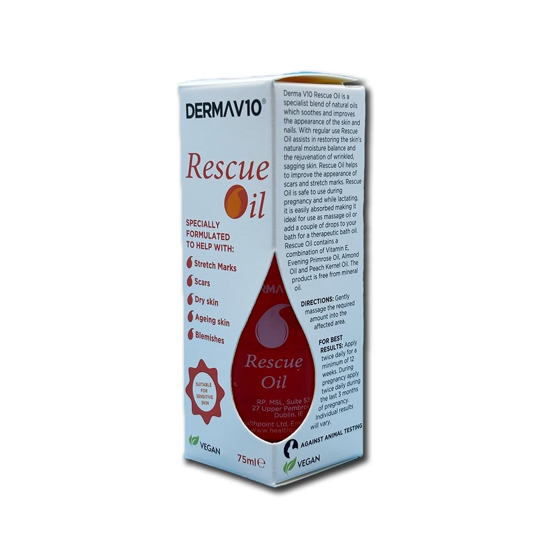 Healthpoint Derma V10 Rescue Oil for Stretch Marks and Scars - 75 ml