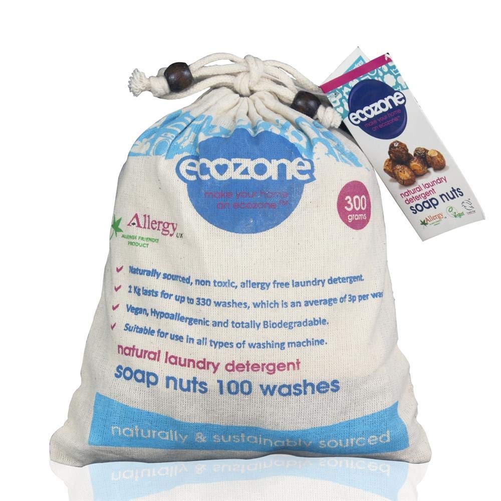 Ecozone Soap Nuts Natural Laundry Detergent Pellets - 300g Organic & Hypoallergenic