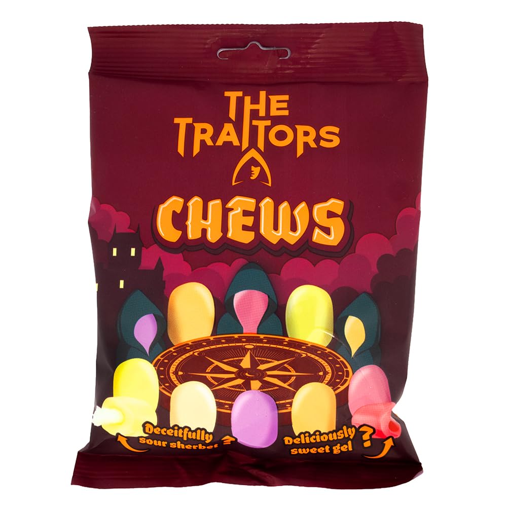 The Traitors Chew Bags - Fruit Flavoured Chewy Sweets with Liquid or Sherbet Centre, 120g Pack of 11 4