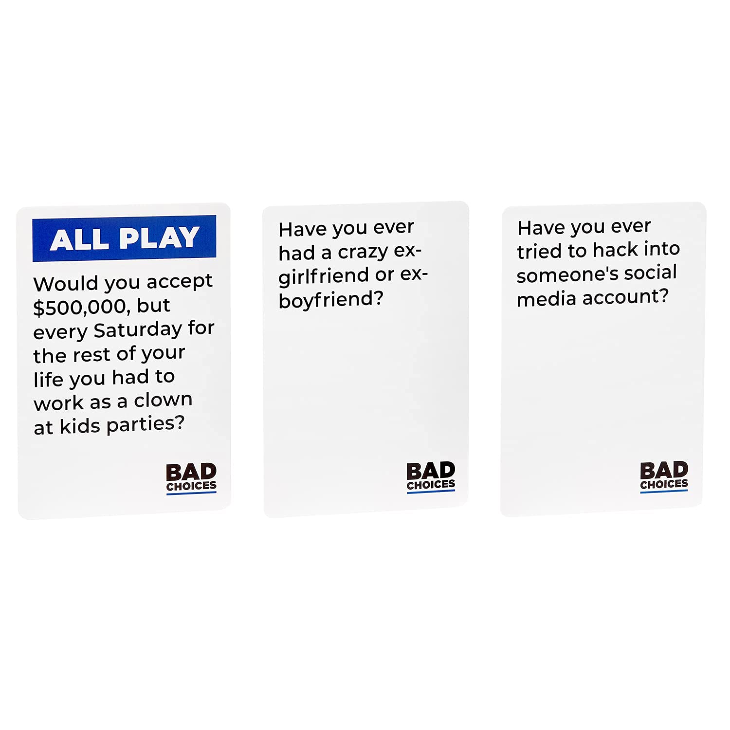 BAD CHOICES Party Game - Adult Card Game with After Dark Edition | Ages 15+ | 3+ Players | 20-45 Min Playtime 4