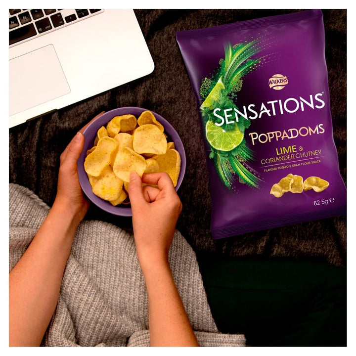 Sensations Lime and Coriander Chutney Sharing Poppadoms, 82.5g