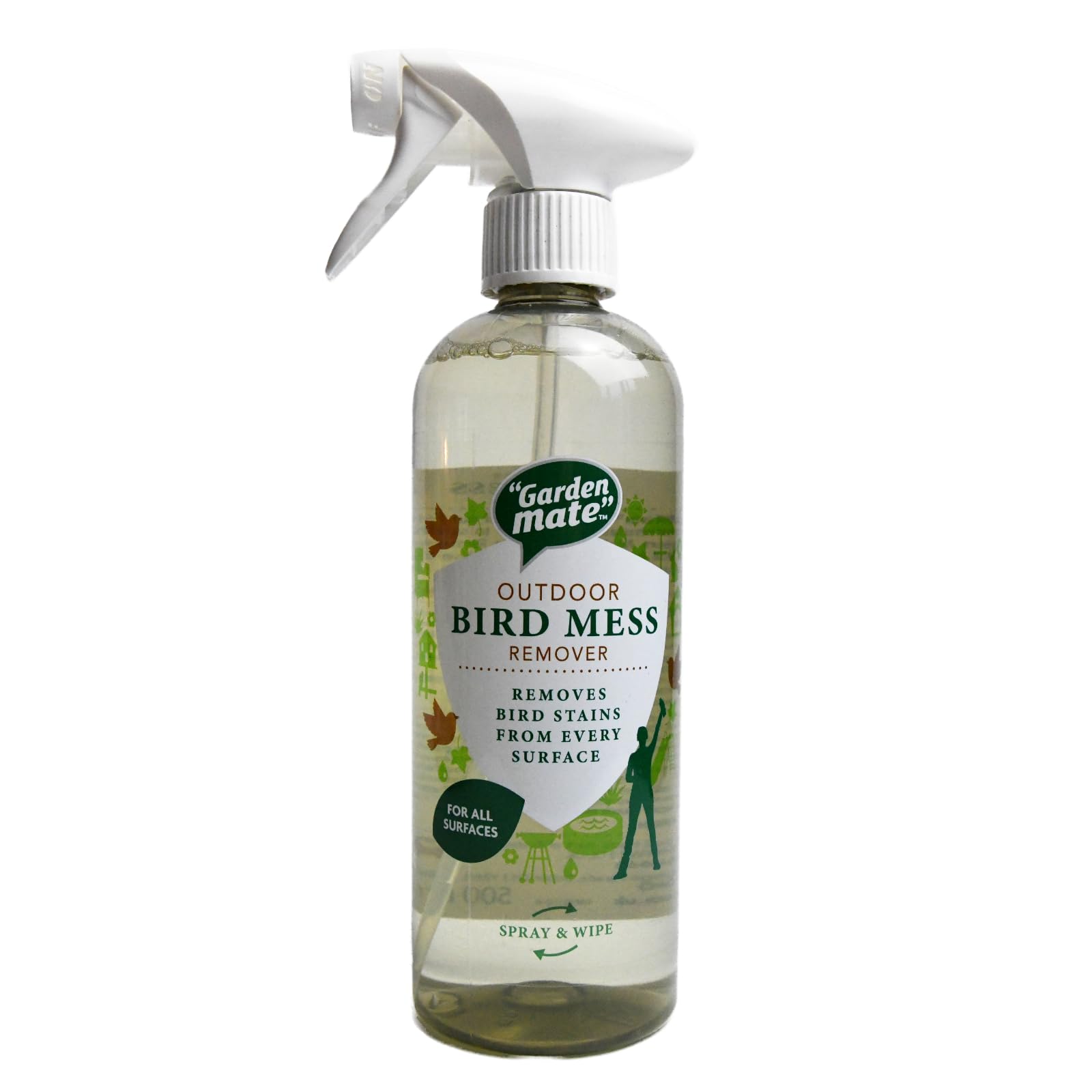 Garden Mate Bird Mess Remover Spray - Powerful Foaming Action | 500ml | No Scent 1