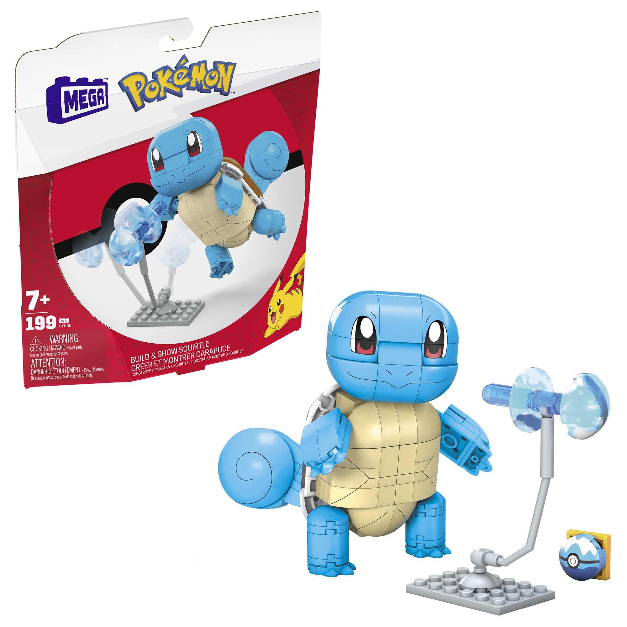 MEGA Construx Pokémon Squirtle Building Set - 200-Piece Action Figure for Kids 7-12 1