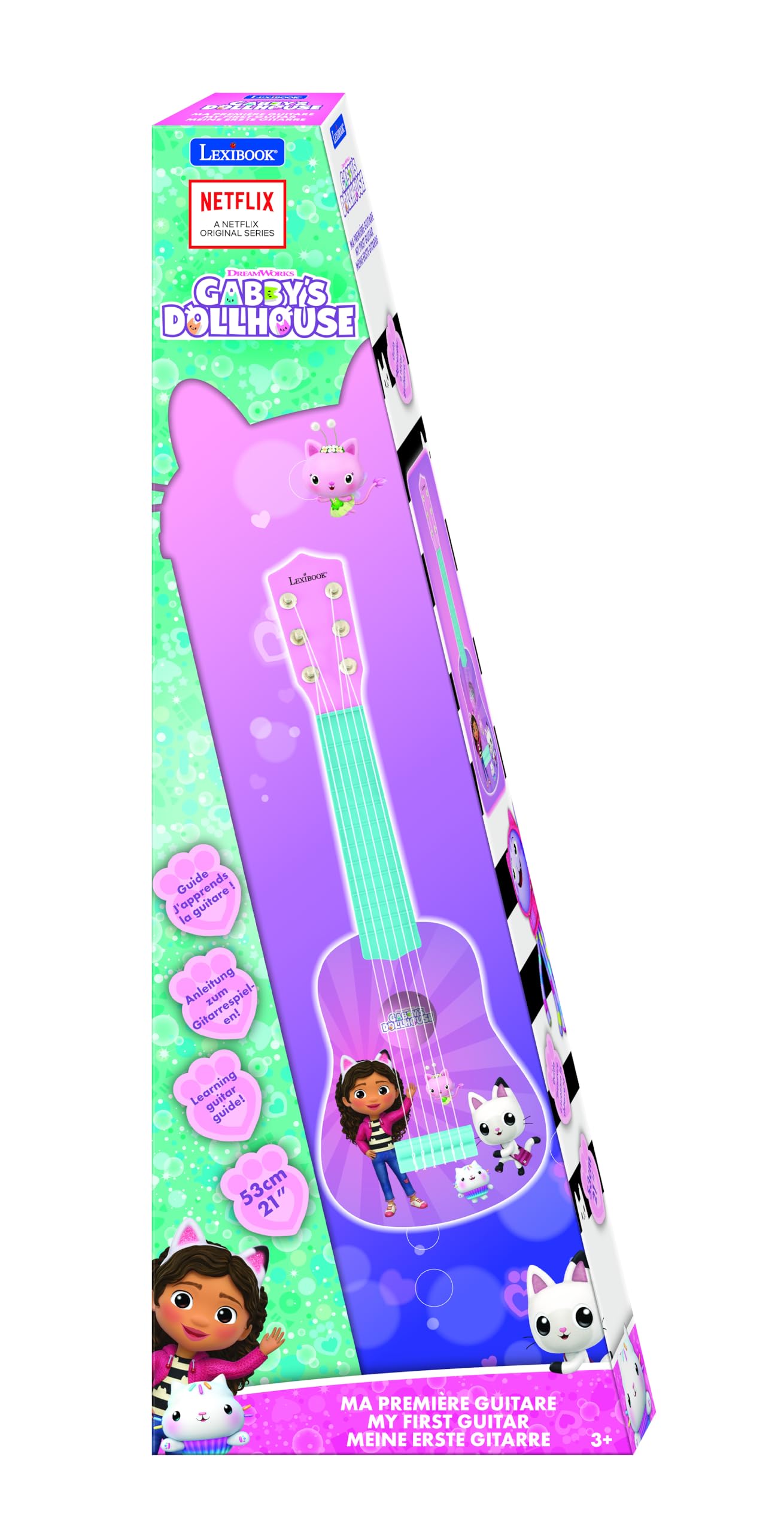 Lexibook Gabby's Dollhouse My First Guitar for Children with 6 Nylon Strings 5