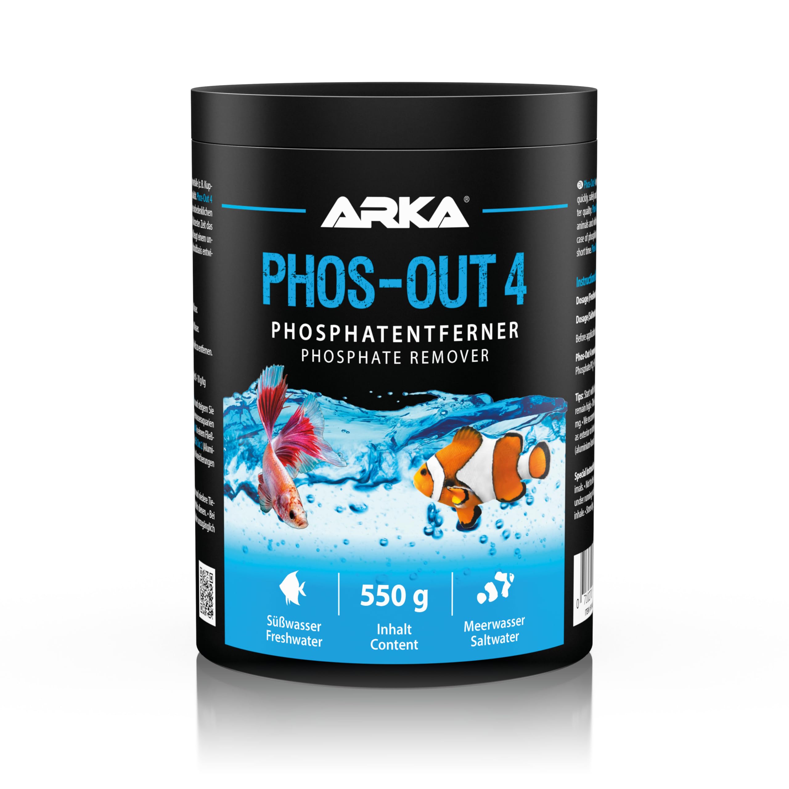 ARKA Phos-Out 4 Granules - Phosphate, Silicate & Tannin Remover | 1000 ml
