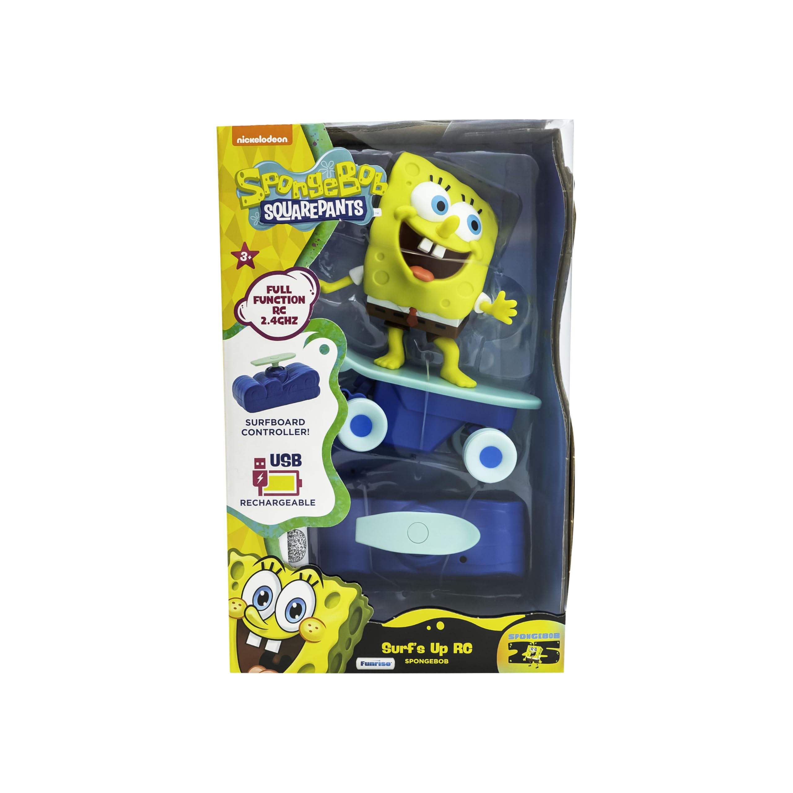 SpongeBob SquarePants Surf's Up RC Vehicle - Remote-Controlled Surfing Action, Ages 5+ 4