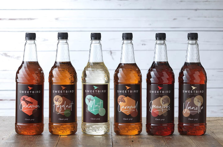 Sweetbird Mint Syrup (1 Litre) - Vegan Friendly, Natural Flavours, No Artificial Colours