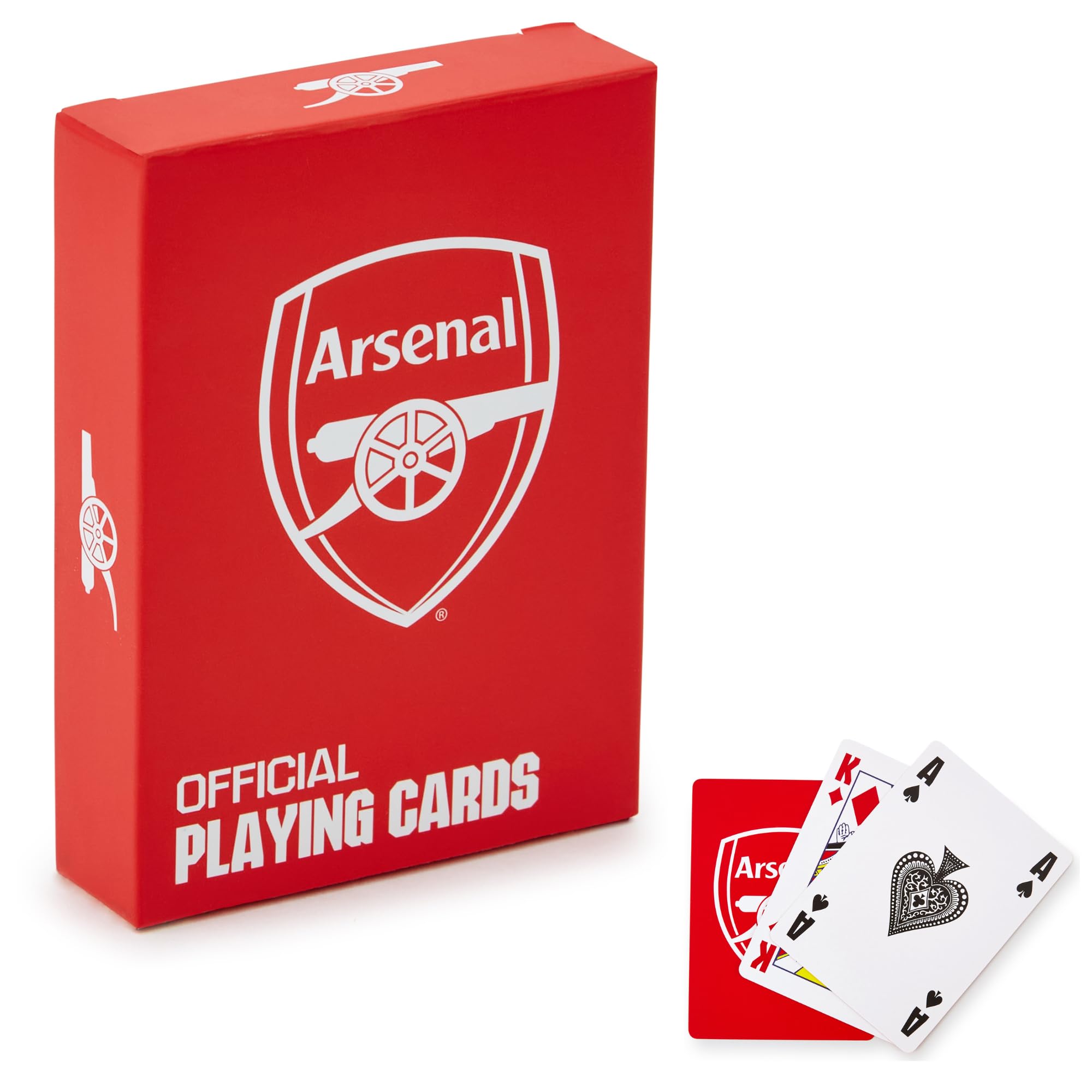 The Gift Scholars Arsenal FC Playing Cards - Officially Licensed Gooners Crest Deck | 52 Cards + 2 Jokers 1