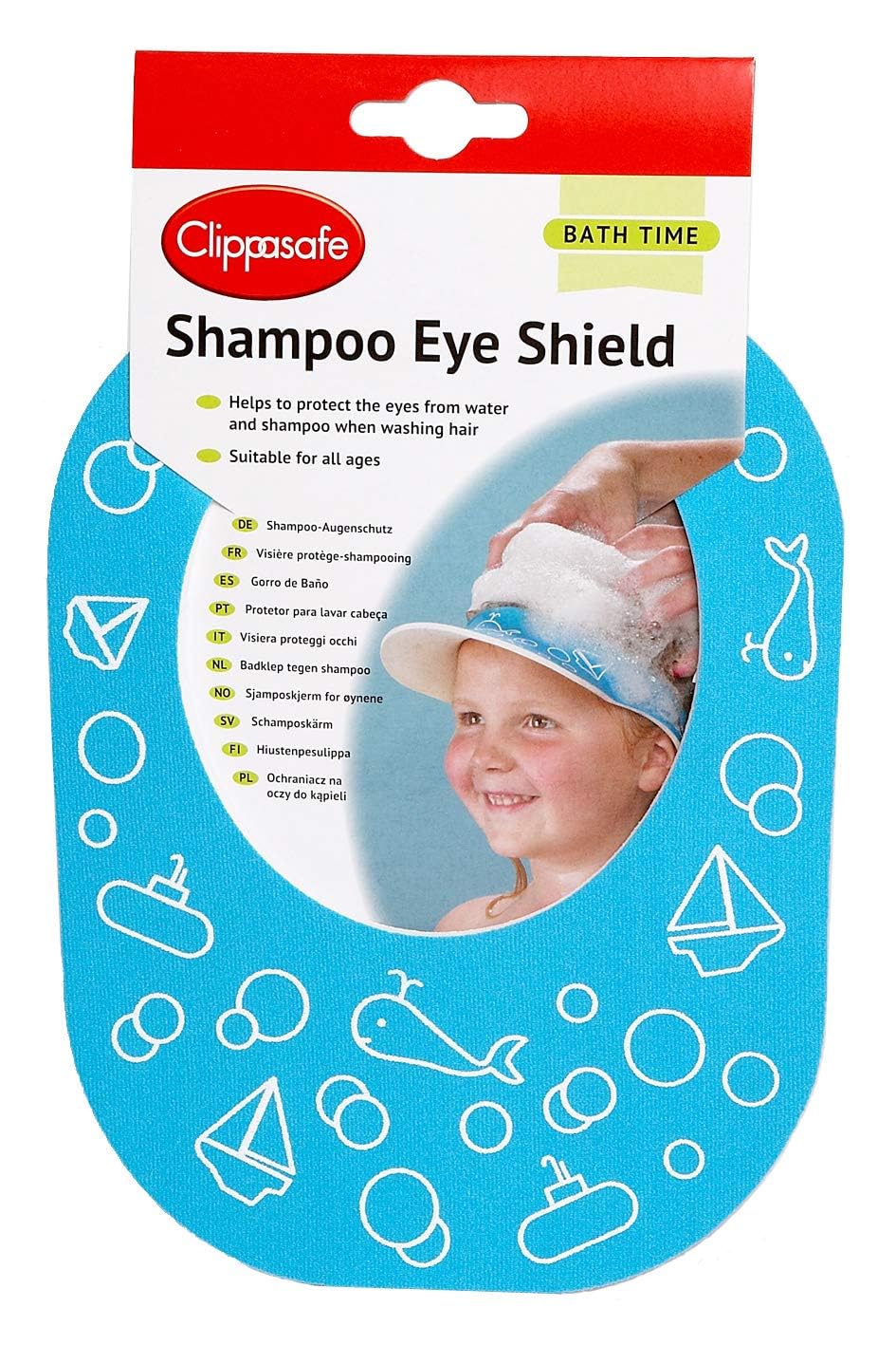 Clippasafe Shampoo Shield - Eye Protection for Toddlers | Waterproof, Comfortable Fit