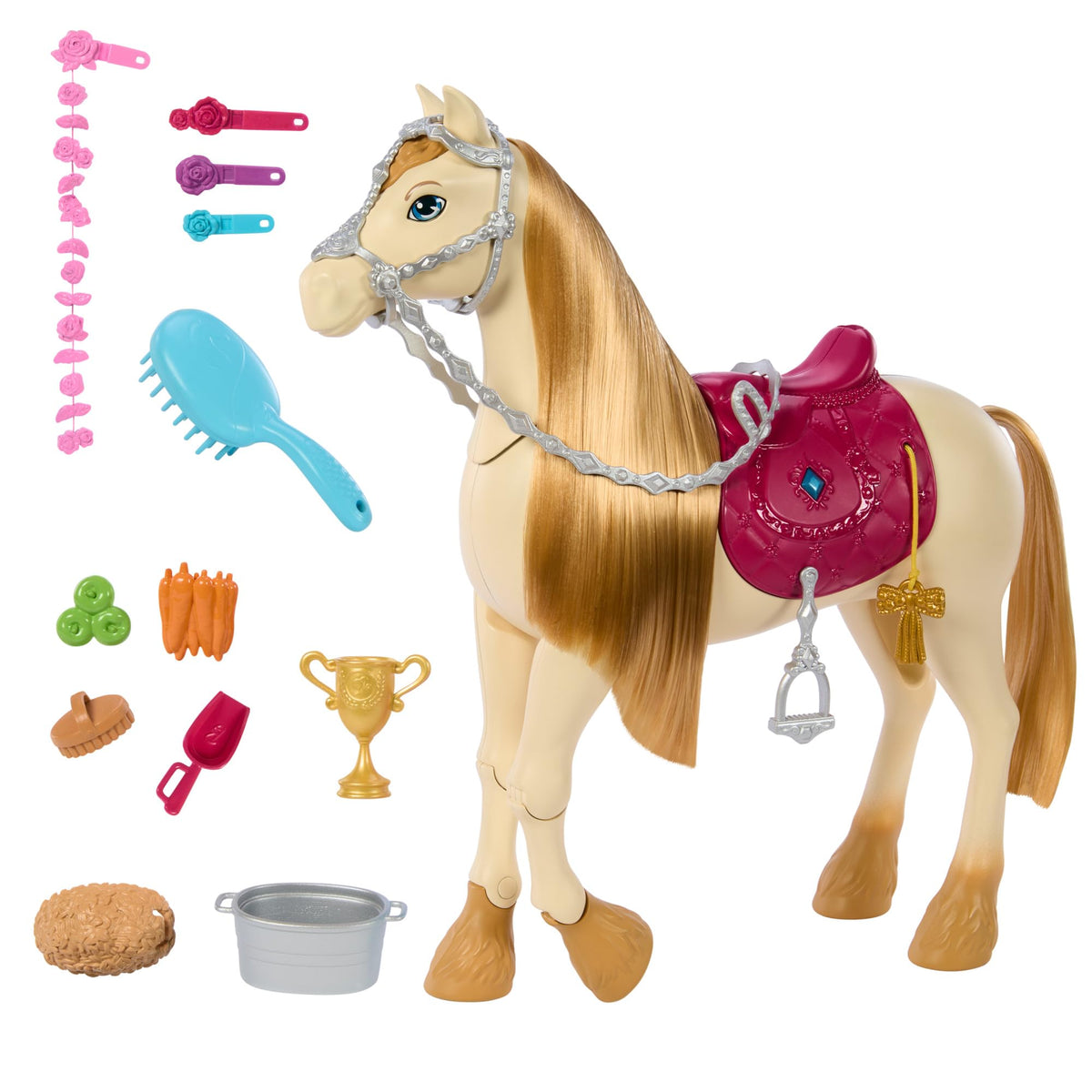 Barbie Interactive Toy Horse with Sounds, Music & Accessories - Dance & Show Horse, 20+ Sounds, HXJ42
