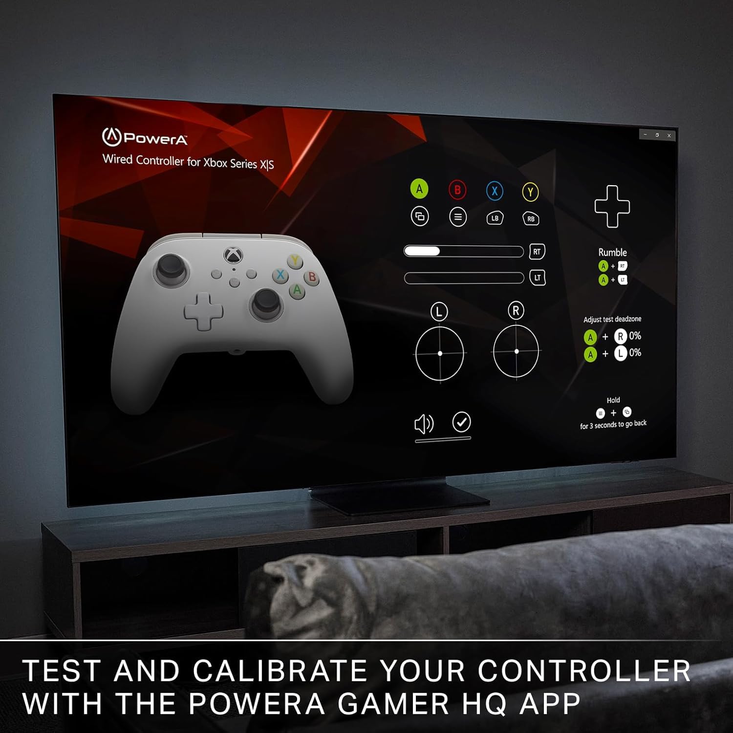 PowerA Wired Controller for Xbox Series X|S, Xbox One, PC - Officially Licensed, Dual Rumble, 10ft Cable, 3.5mm Headset Jack - White 8