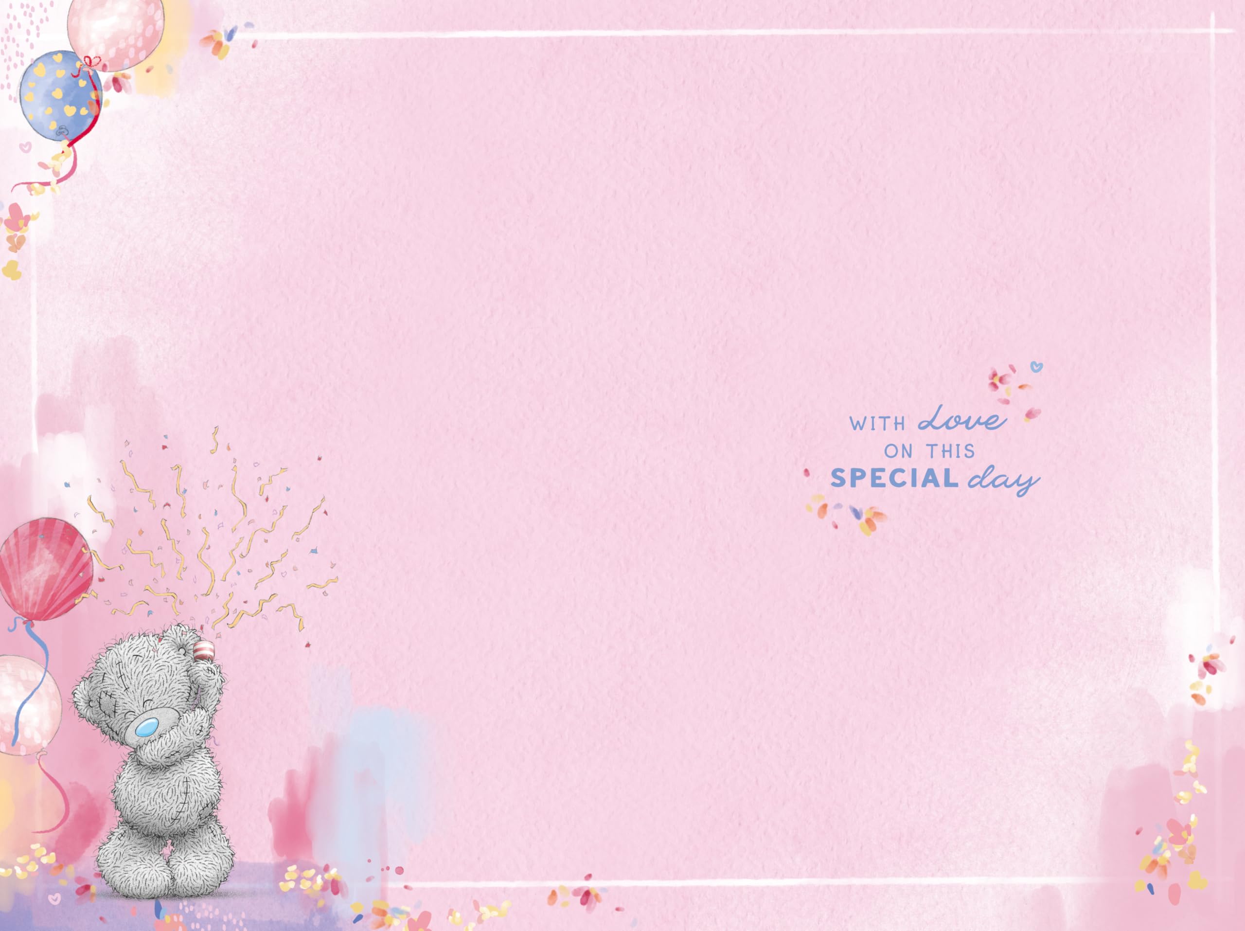 Me To You Tatty Teddy Luxury Gold Embellished Birthday Card - 30th, 6 x 9 Inches 2