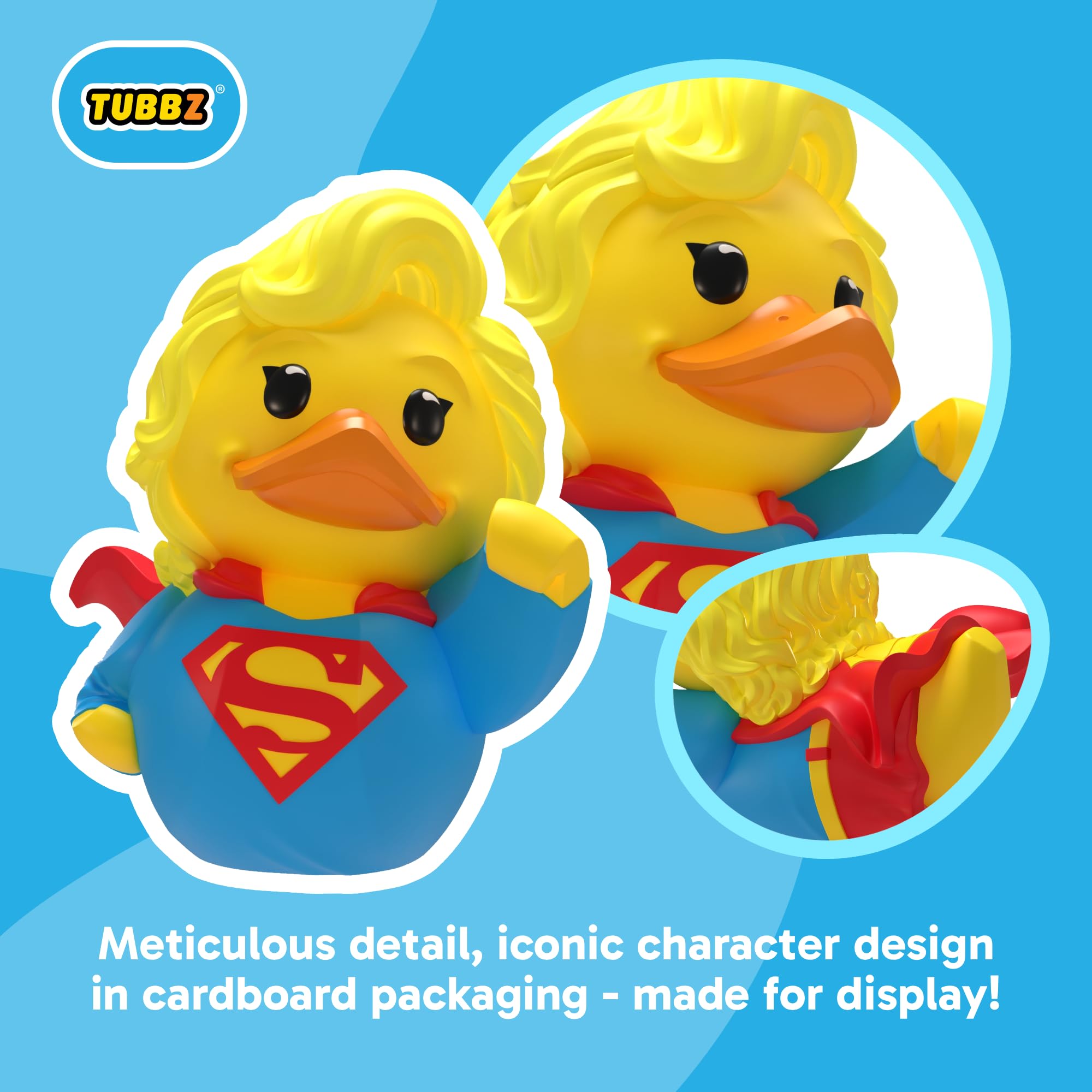 TUBBZ DC Comics Supergirl Cosplaying Rubber Duck Vinyl Figure | 3.54-inch Collectible 2