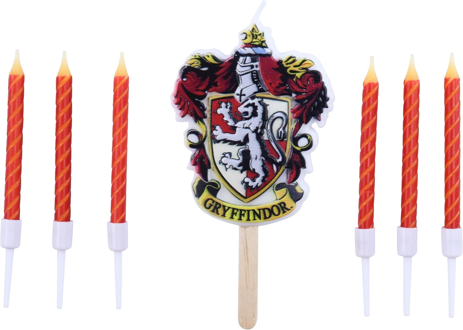 PME Harry Potter Gryffindor Birthday Candle Set - 7-Piece Candle & Crest Decoration 2
