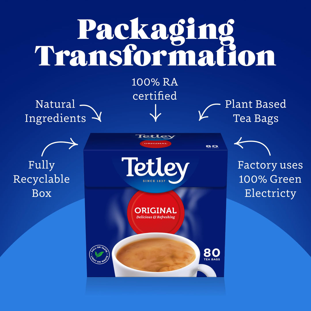 Tetley Everyday Original Tea Bags, 160 Count - Black Tea