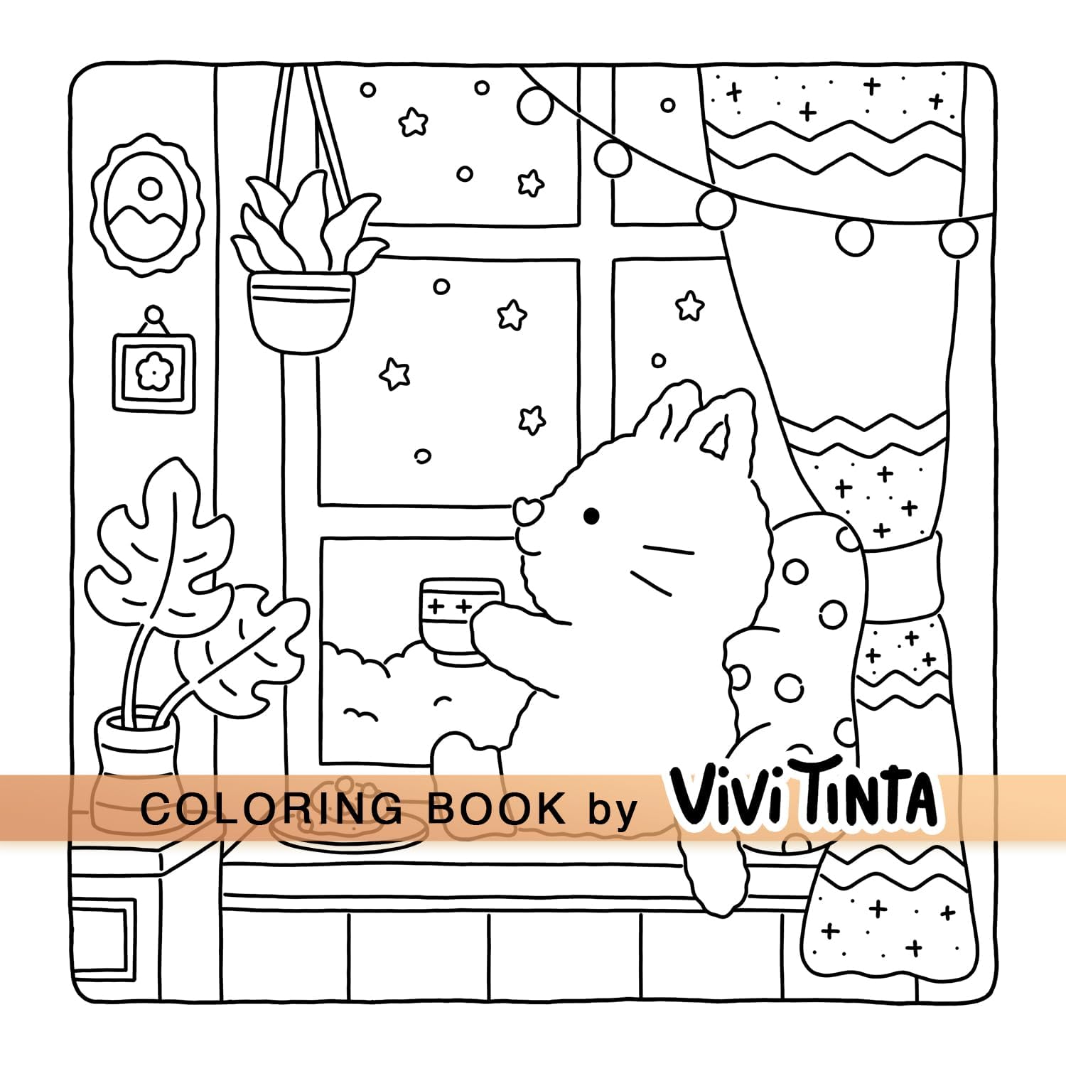 Penguin Fuzzy Hygge: Cute and Cozy Coloring Book for Adults & Teens | Paperback | English 4