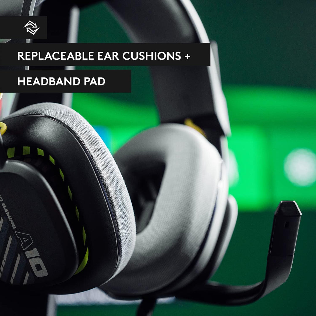 ASTRO A10 Gaming Headset Gen 2 - Wired Over-Ear Headset for Xbox, PS, PC with Flip-to-Mute Mic