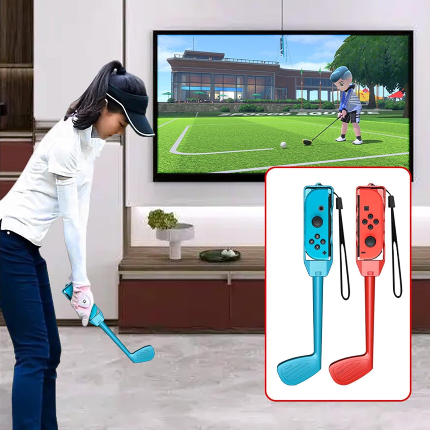 HLRAO 10 in 1 Nintendo Switch Sports Accessories Bundle for Switch & OLED Model 2