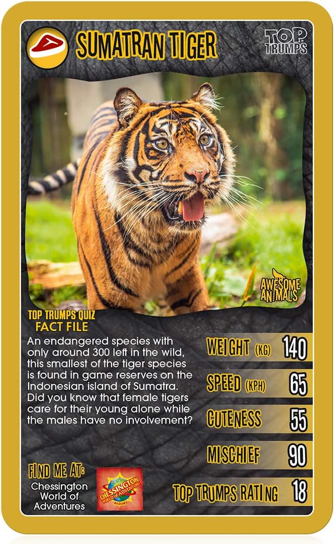 Awesome Animals Top Trumps Card Game