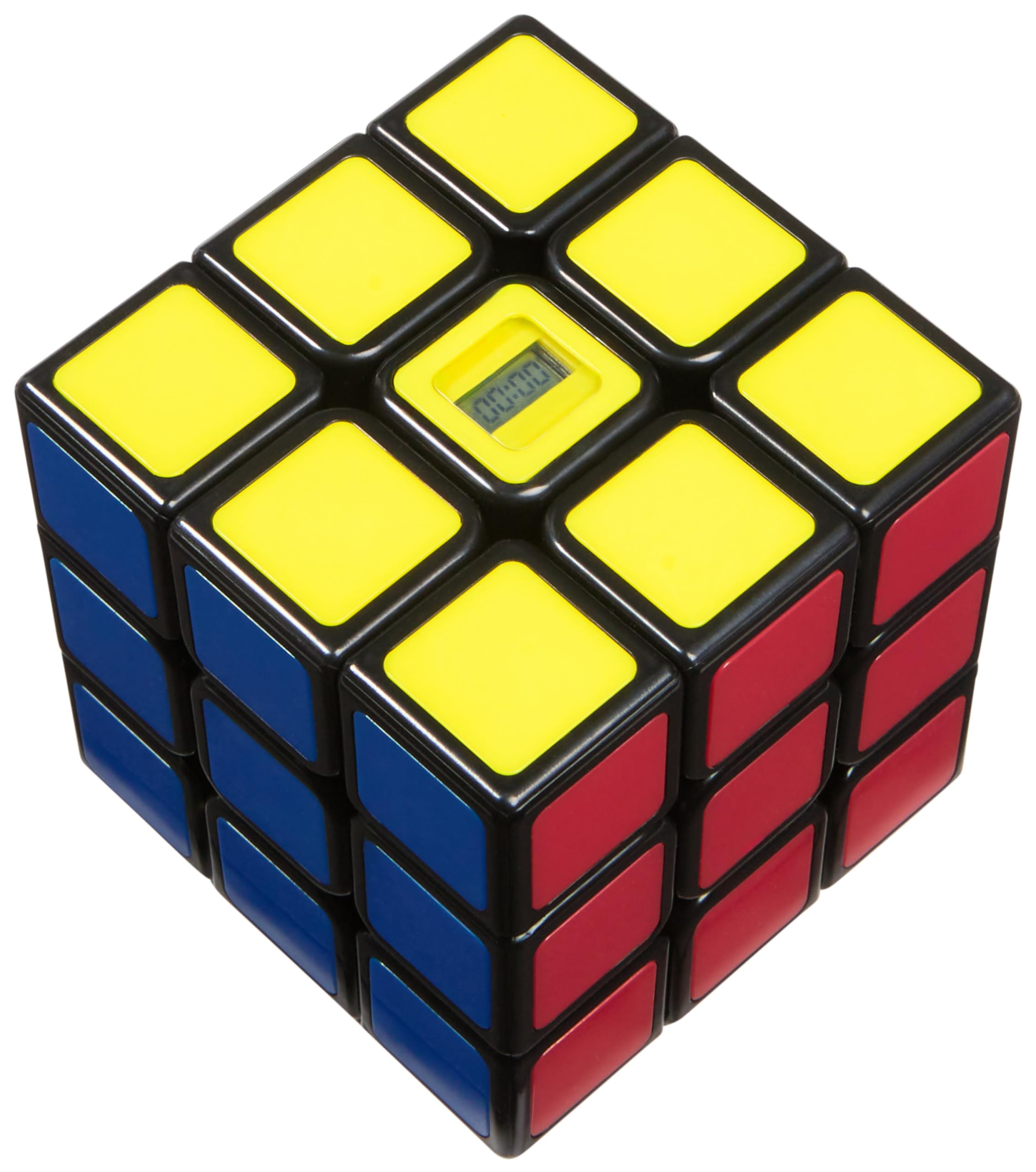 Rubik’s Timer Cube 3x3 - Built-in Timer Brain Teaser Puzzle for Speed Solving 2