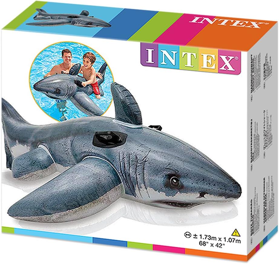 Intex Great Shark Ride-On Inflatable - 173x107 cm 2