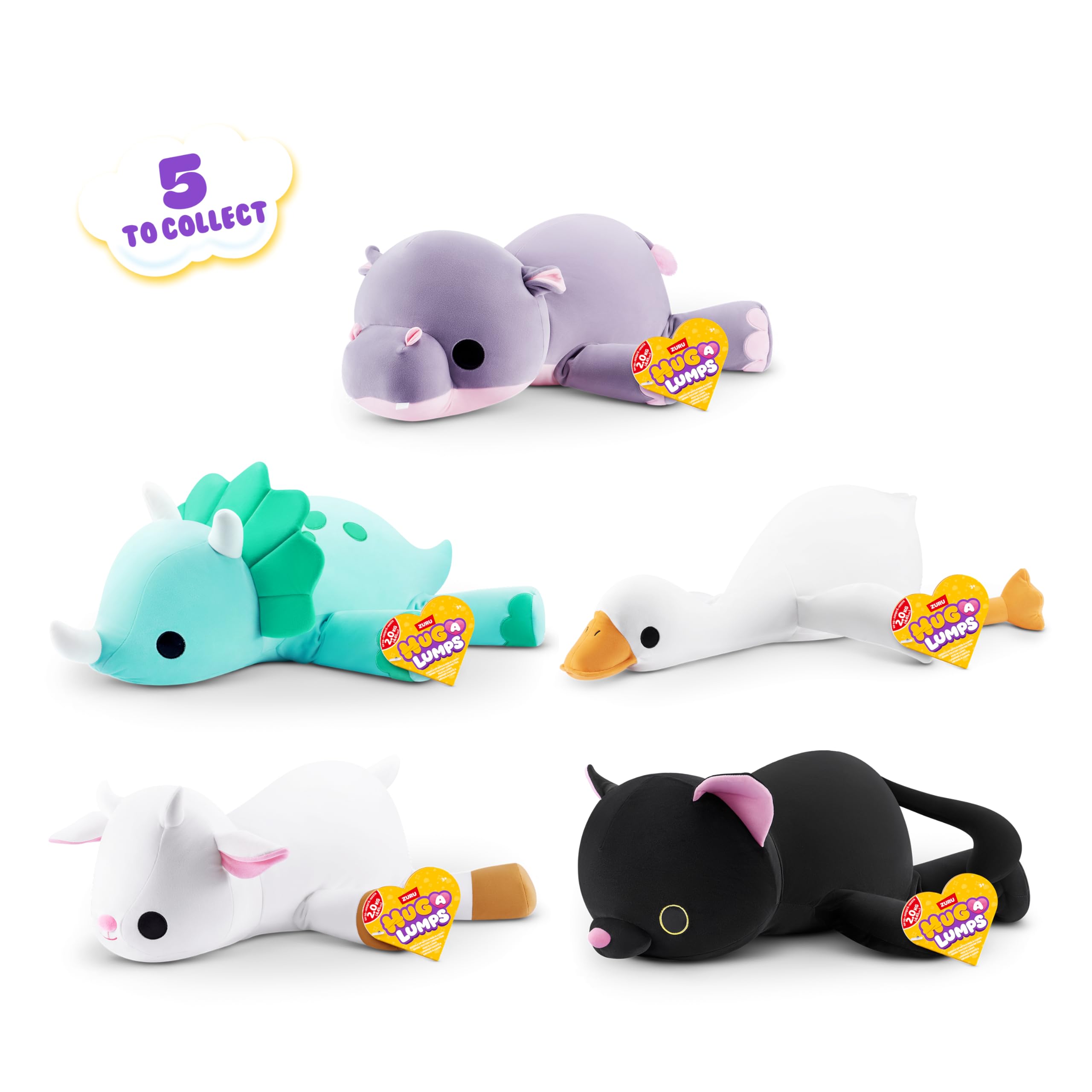 Hug-A-Lumps Plush Goose (Mav) - Large Weighted Comfort Toy | 2kg | Super-Soft Cotton